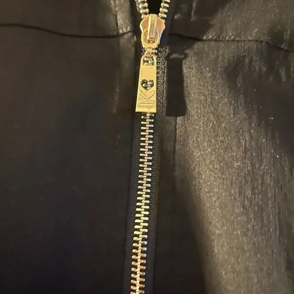 Belle by Kim Gravell boho work career Black zip jacket 3/4 sleeve tassels Large - Picture 6 of 12